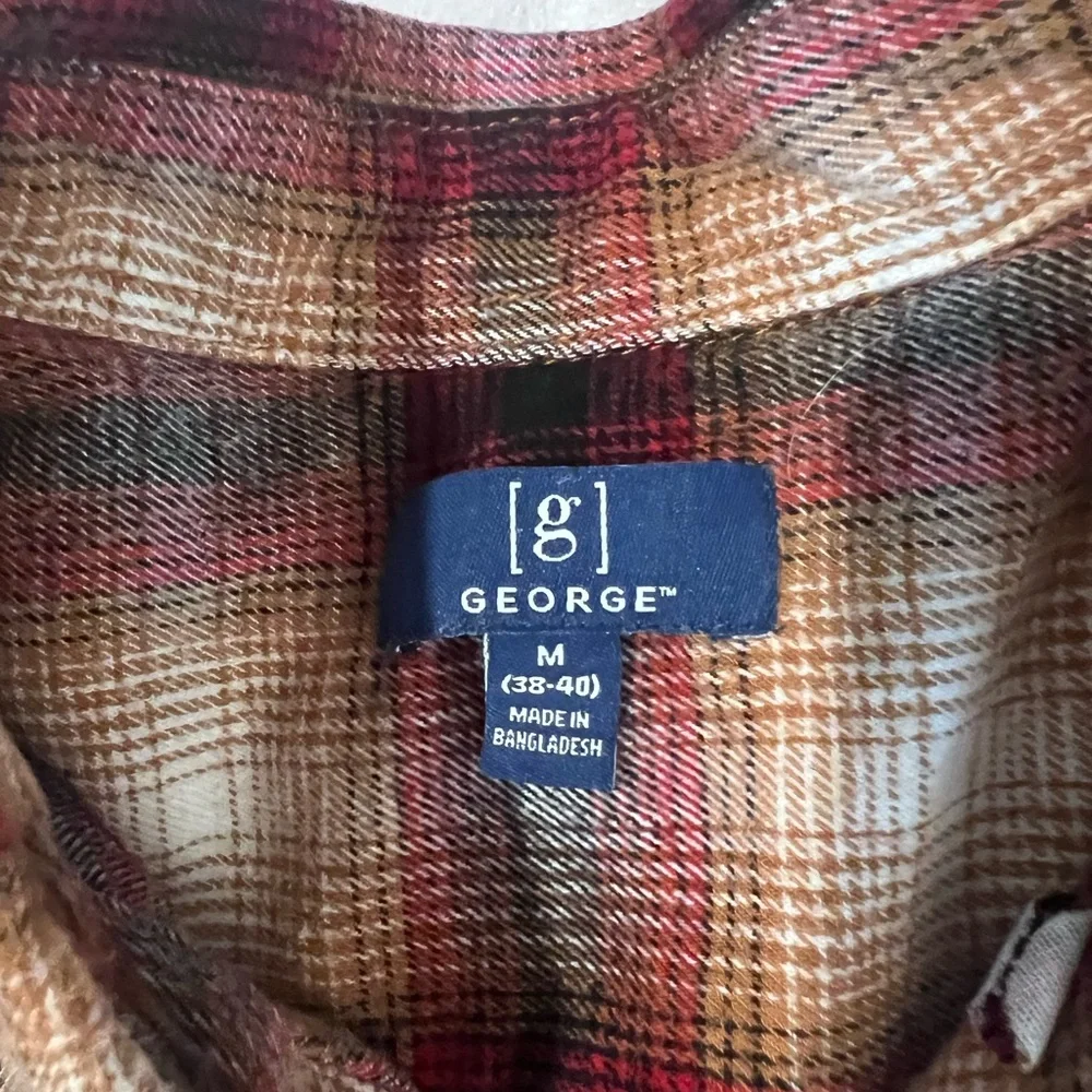 Lot -Casual Button Down Shirts - Blue, Red, Purple Plaid - Picture 13 of 16